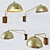 Modern Half Dome Wall Lamp 3D model small image 1