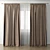 Elegant Sheer Lace Curtains 3D model small image 1