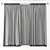 Elegant Sheer Lace Curtains 3D model small image 2