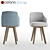Elegant Agordo Chair-Vray & Corona 3D model small image 2