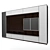 Minimalistic Glass Cabinet for 65-inch Plasma 3D model small image 1