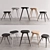 Scandinavian Designed Mater Stools 3D model small image 1