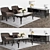 Flai Furniture Set: Coffee Table, Chair, TV Stand & Lamp 3D model small image 1