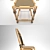 Elegant Rattan Chair: Stylish and Compact 3D model small image 2