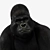 Detailed Gorilla Figurine - 3D Max, V-Ray 3D model small image 2