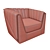 Elegant Vega Armchair: Superior Comfort & Style 3D model small image 3