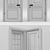 Stylish White Plastic Door 3D model small image 3