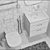 7-Piece Bathroom Set with Roca Debba Toilet & Cezares Fixtures 3D model small image 2