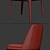 Elegant Sophia Armless Chair 3D model small image 3