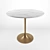 Modern Tulip Table: 90x90x77.7cm 3D model small image 1