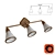 MAYTONI 3L Brown Metal Sconce 3D model small image 1