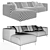 Contemporary Crawford Sofa: Stylish Comfort by Studio Copenhagen 3D model small image 3