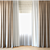 Elegant Sheer Curtains 3D model small image 1