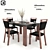 Alhambra BRW Dining Set: Elegant and Versatile 3D model small image 1