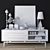 Stylish TV Stand with Quadro Design 3D model small image 3