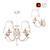 Elegant Finesse Chandelier Collection 3D model small image 2