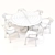 Elegant Walnut Dining Set 3D model small image 3