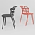 Ribbon Side Chair: Modern Elegance in Polypropylene Plastic 3D model small image 2