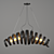 Vintage Retro Pendant Lamp with Industrial Charm 3D model small image 1