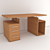 Sleek and Minimalist Writing Desk 3D model small image 1