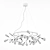 Elegant Black Crystal Chandelier 3D model small image 3