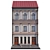 Historic Building Facade Model 3D model small image 1