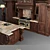 Paris Classic Kitchen: Elegant Eighteenth-Century Style 3D model small image 2