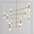 DOT 14 Brass Suspension Light 3D model small image 1