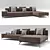 ALARGA 3-Seater Sofa 3D model small image 1