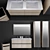 VIVIA Villeroy & Boch Bathroom Set 3D model small image 2