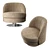 Glamorous Charlotte Swivel Armchair 3D model small image 2