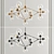 Sleek Modo Chandelier 3D model small image 1