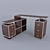 Modern Office Desk 3D model small image 1