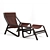 Toro Lounge Chair & Ottoman 3D model small image 1