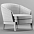 Molteni & C CHELSEA Fabric Armchair - Elegant and Comfortable 3D model small image 2