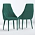 Velvet Trix Armchair 3D model small image 1