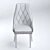 Velvet Trix Armchair 3D model small image 3