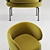 Elegant La Cividina SOAVE Lounge Chair 3D model small image 2