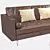 HOSH Leather Sofa Set: Stylish & Spacious 3D model small image 2