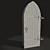 Medieval-Style Wooden Door 3D model small image 3