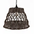 Boho Rattan Cone Pendant 3D model small image 2