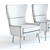 West Elm Erik Wing Chair: Luxurious 3D Model 3D model small image 2