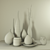 Elegant Vase Set for Chic Decor 3D model small image 3