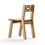 Module Birch Plywood Chair 3D model small image 2