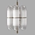 Elegant Suspension Lamp "Nilufar 3D model small image 1