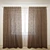 Elegant Floor-Length Sheer Curtain 3D model small image 1