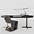Minotti Phillips Chair and Close Writing Desk 3D model small image 1