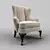 MESTRE Mahogany Chair - Elegant and Timeless 3D model small image 1