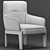 Elegant Molteni & C Chelsea Armchair 3D model small image 3