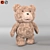 Fluffy Teddy Bear Toy 3D model small image 1